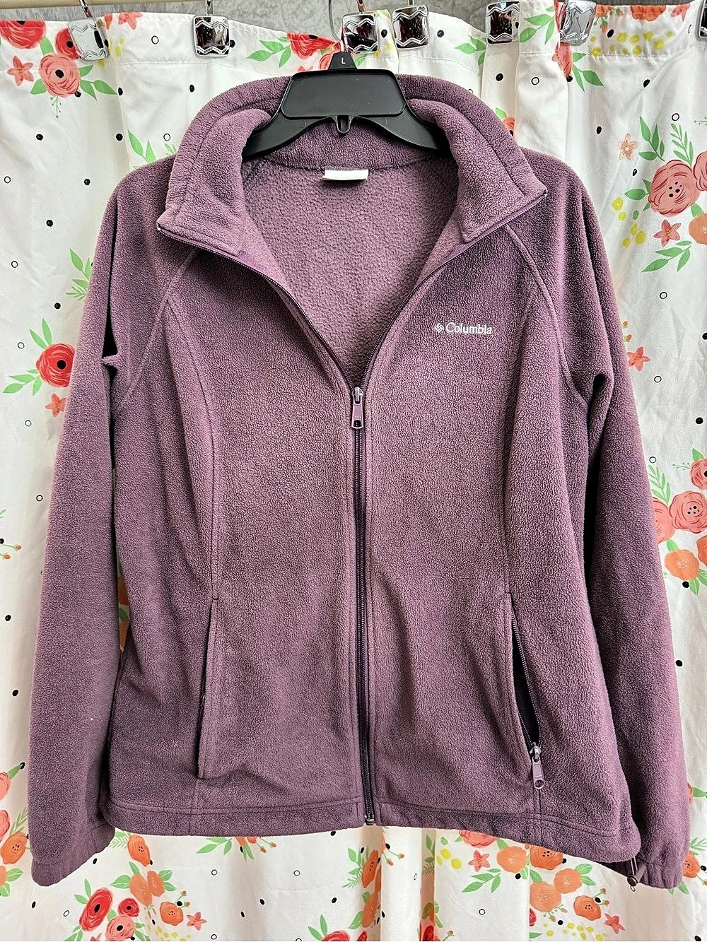 Columbia Women's Fleece Jacket Purple Large